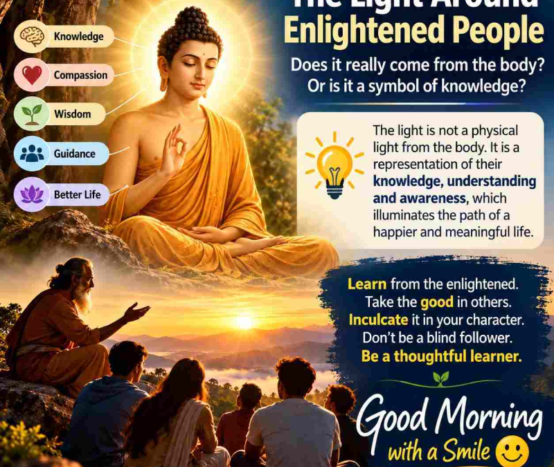 THE LIGHT AROUND AN ENLIGHTENED PERSON