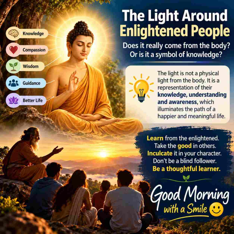 THE LIGHT AROUND AN ENLIGHTENED PERSON
