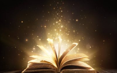 Aged book on wooden table